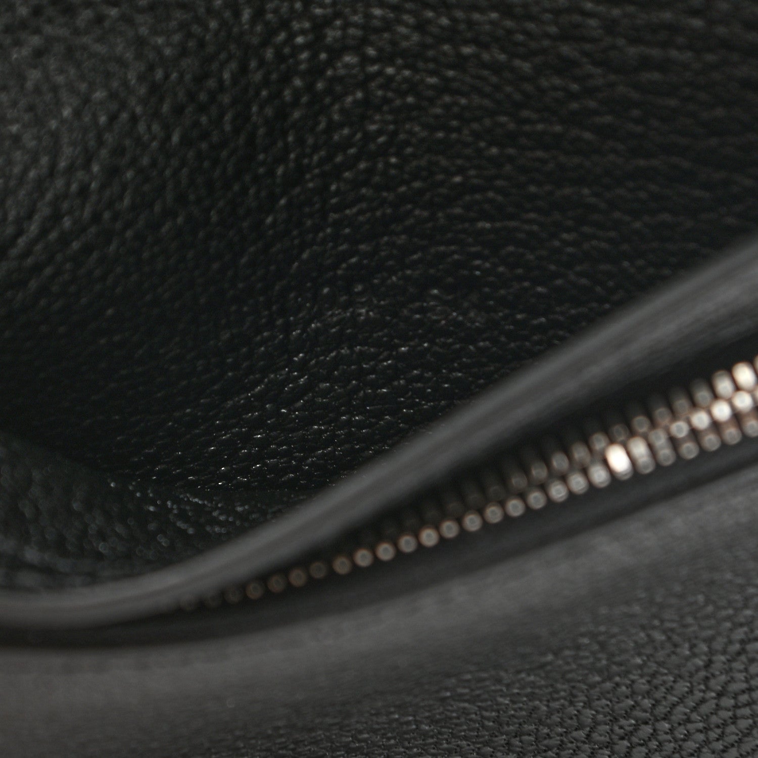 Hermes Chevre Mysore Bearn Compact Wallet Black 7 of 7
