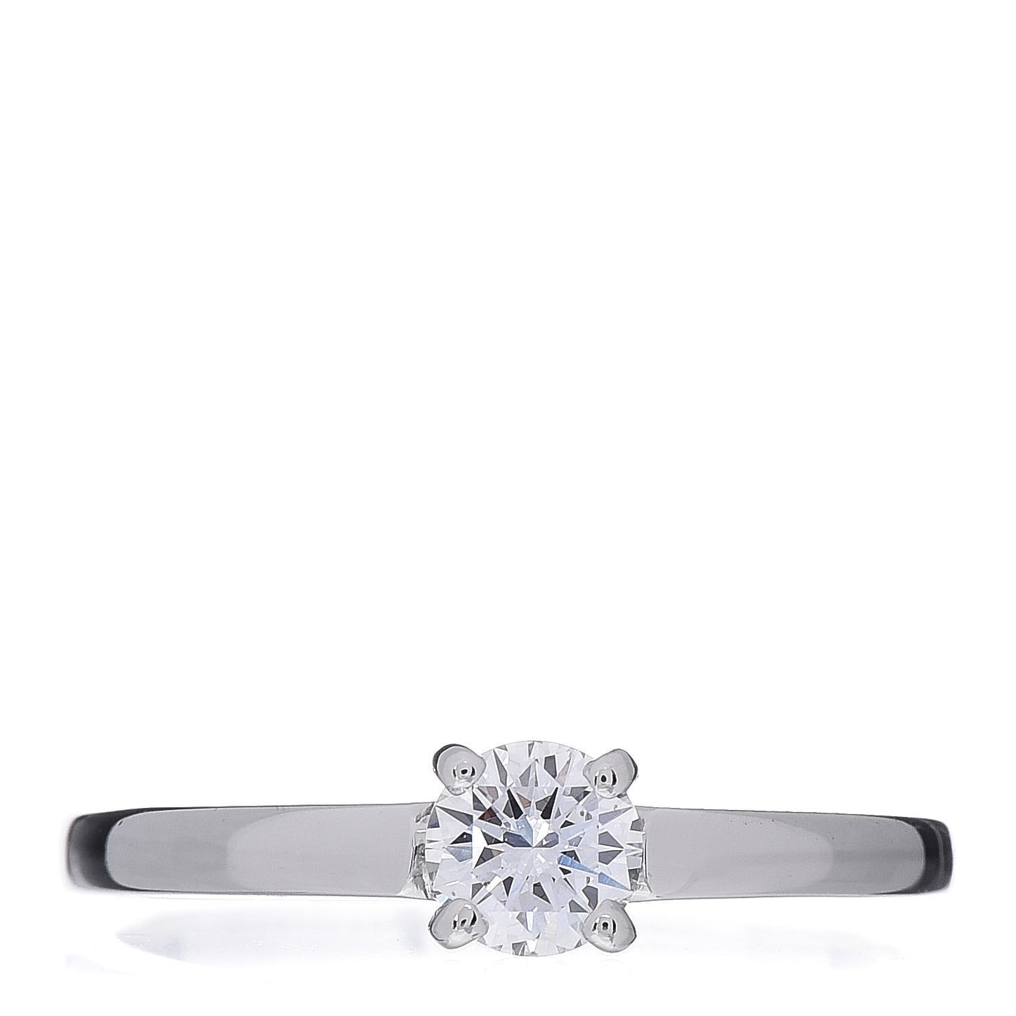 Platinum Diamond .32ct Griffe Solitaire Engagement Ring 53 6.5