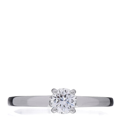 Bulgari Platinum Diamond .32ct Griffe Solitaire Engagement Ring 53 6.5 1 of 7