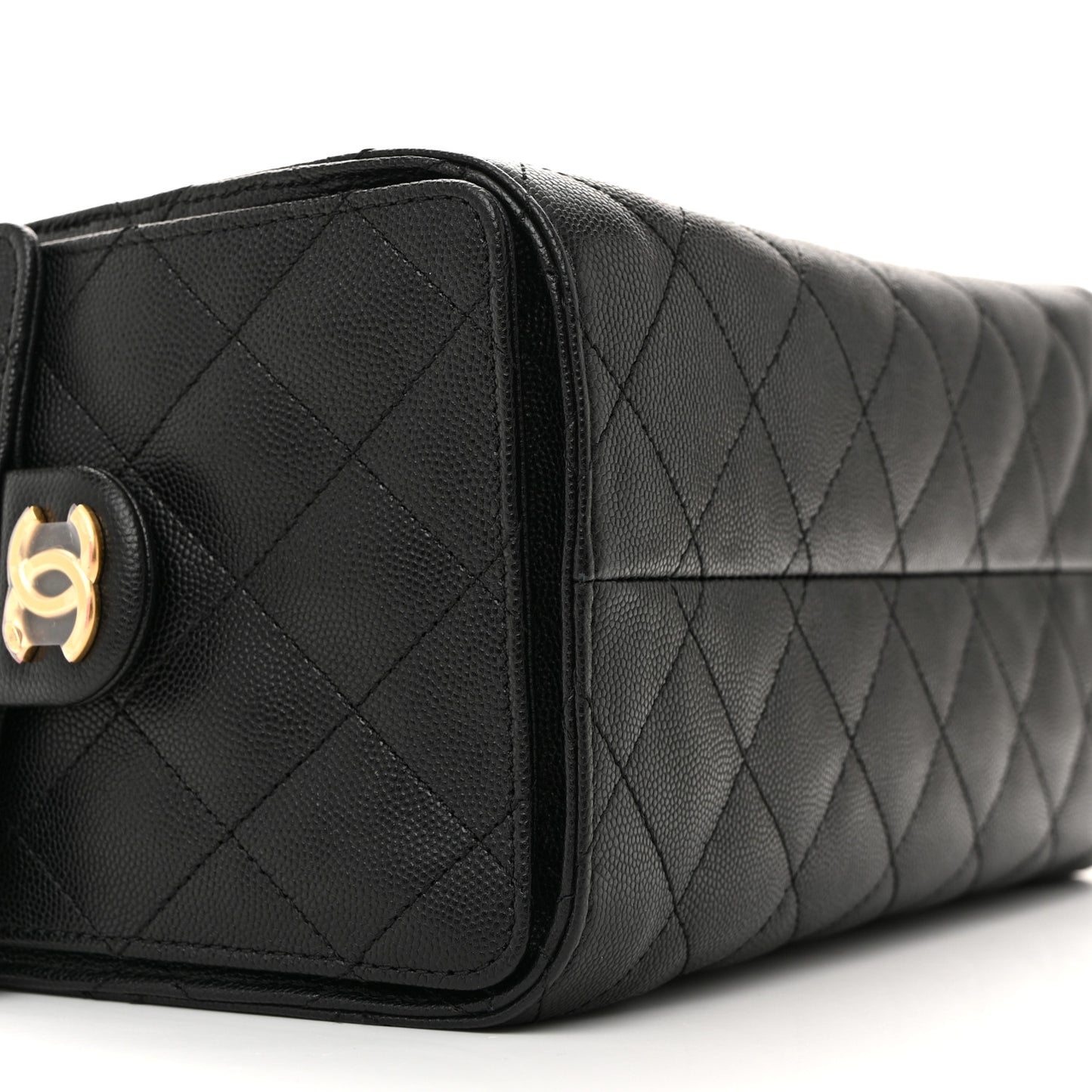 Caviar Quilted Small Chanel 25 Handbag Black