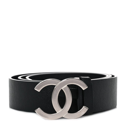 Chanel Caviar CC Logo Belt 90 36 Black 1 of 6