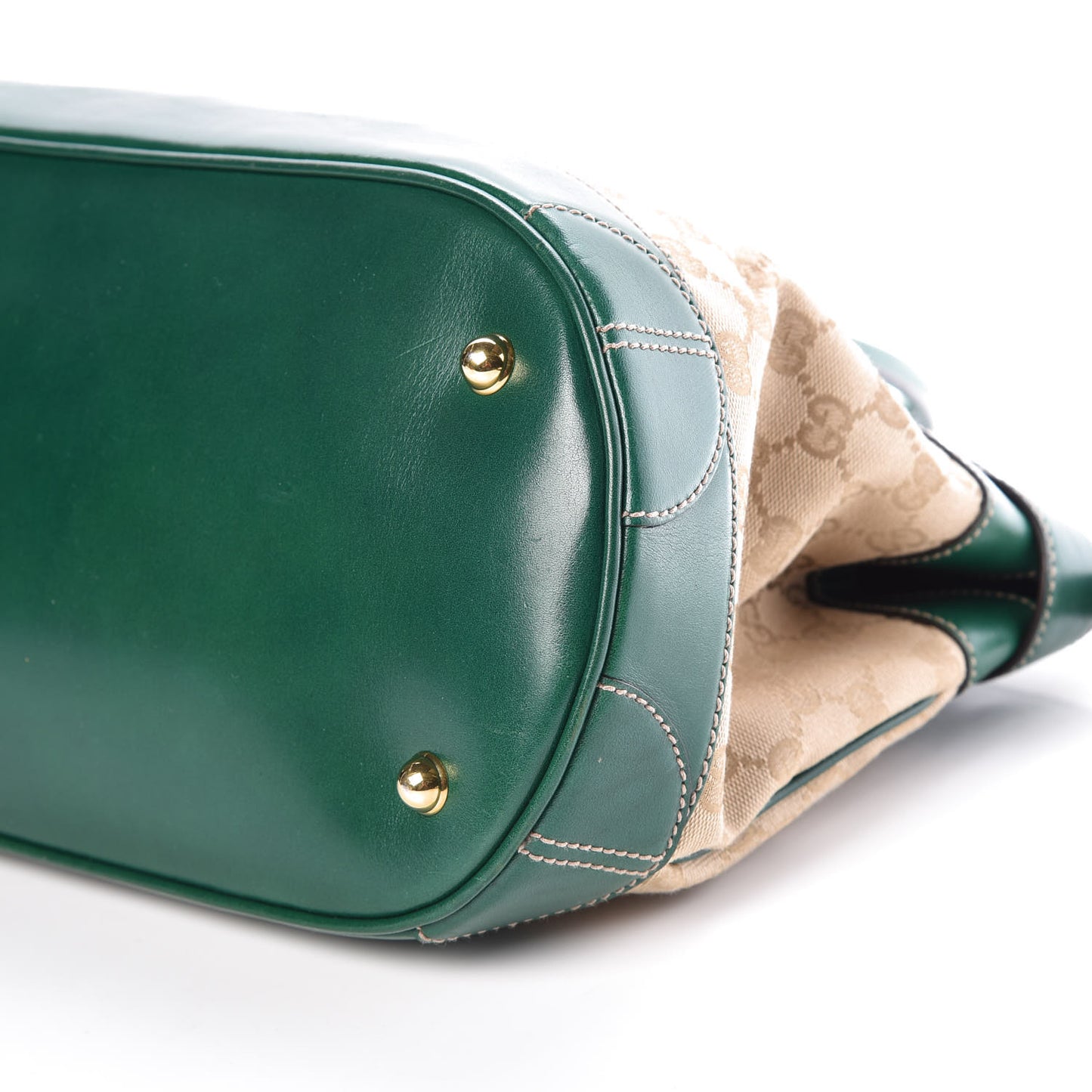 Monogram Crocodile Web Secret Top Handle Satchel Green
