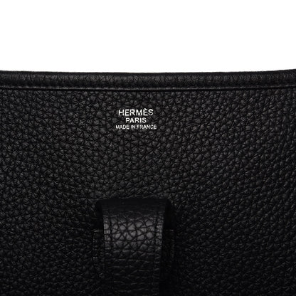 Hermes Taurillon Clemence Evelyne III GM Black 6 of 13
