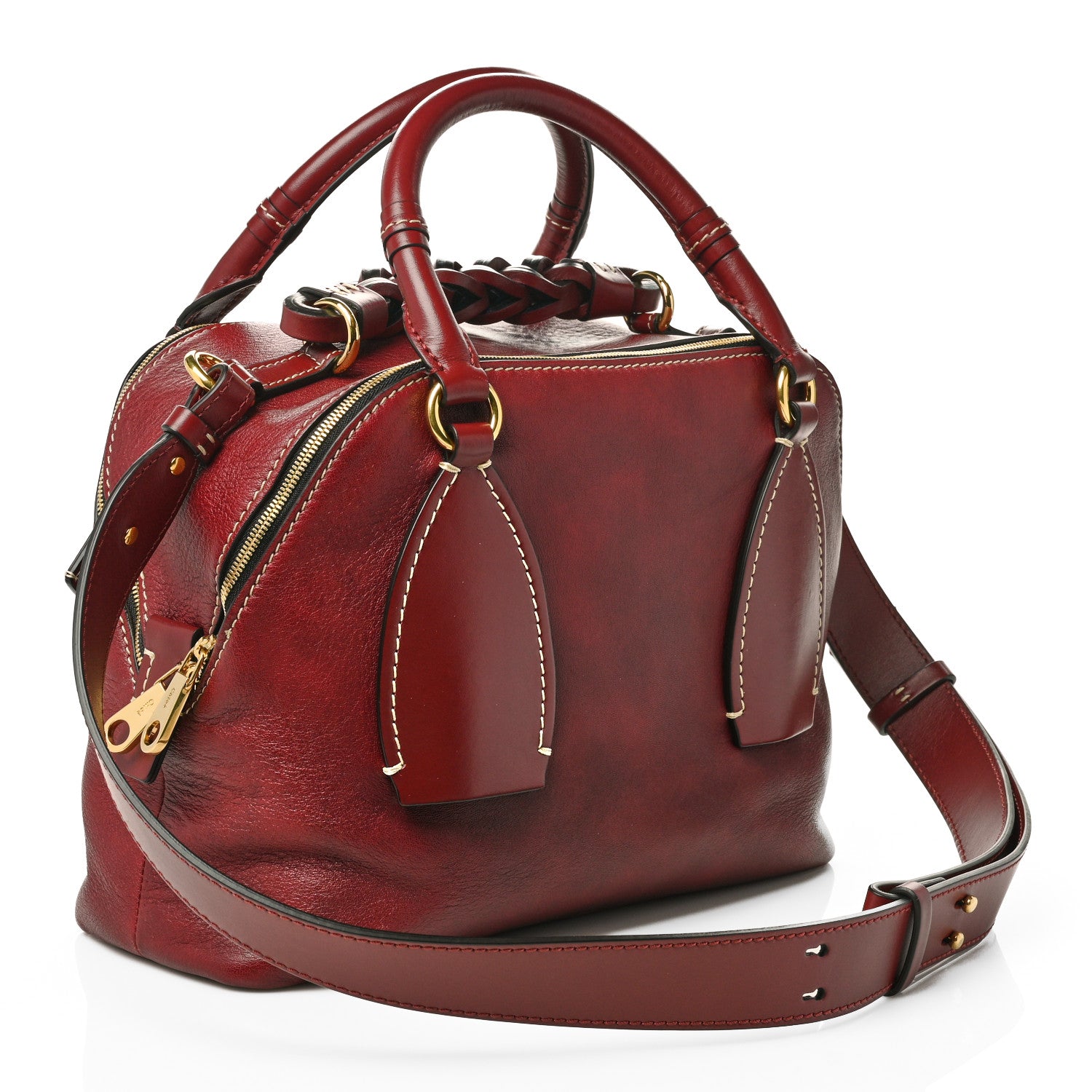 Chloe Calfskin Medium Daria Sepia Brown 3 of 11
