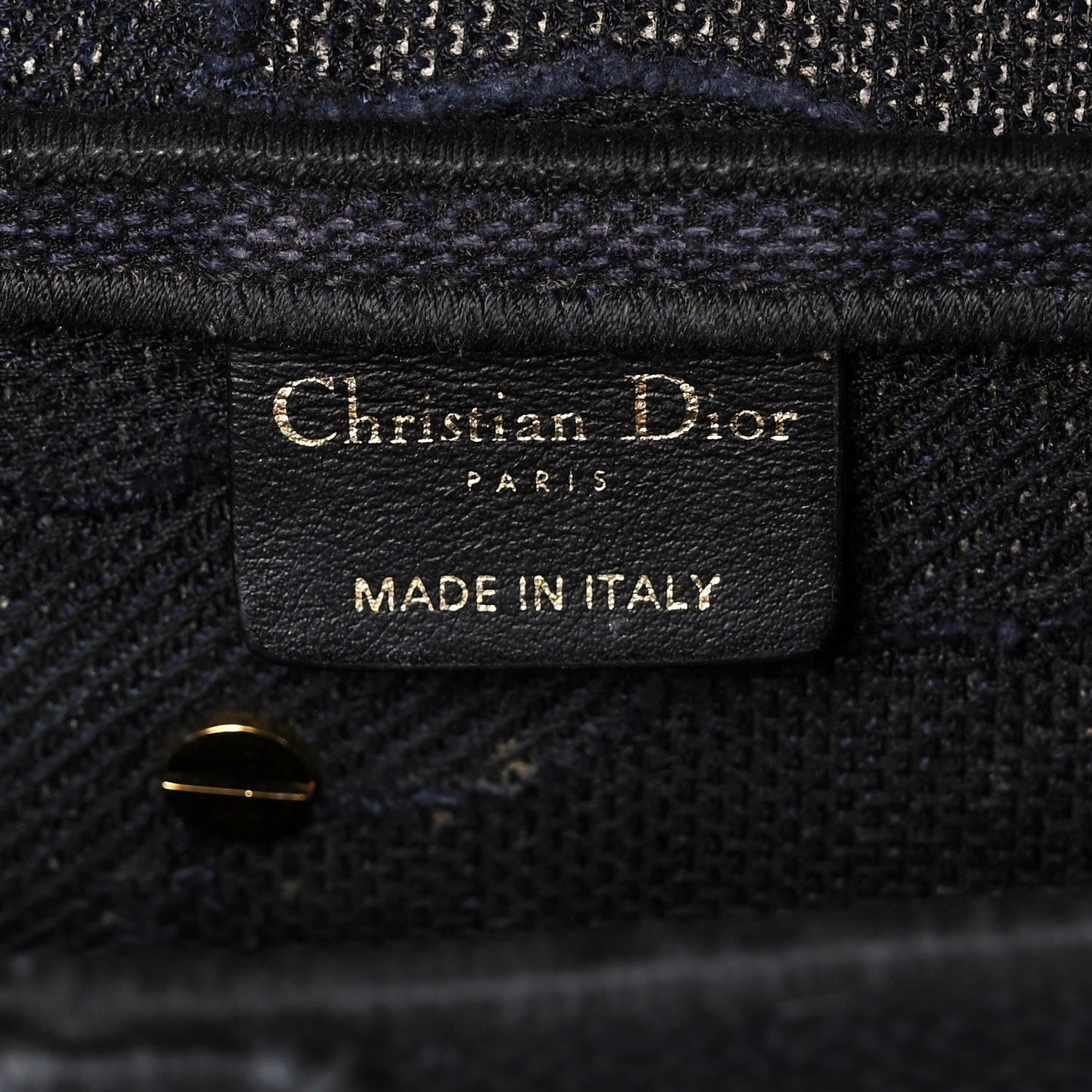 Christian Dior Canvas Embroidered Camouflage Saddle Bag Blue 5 of 11