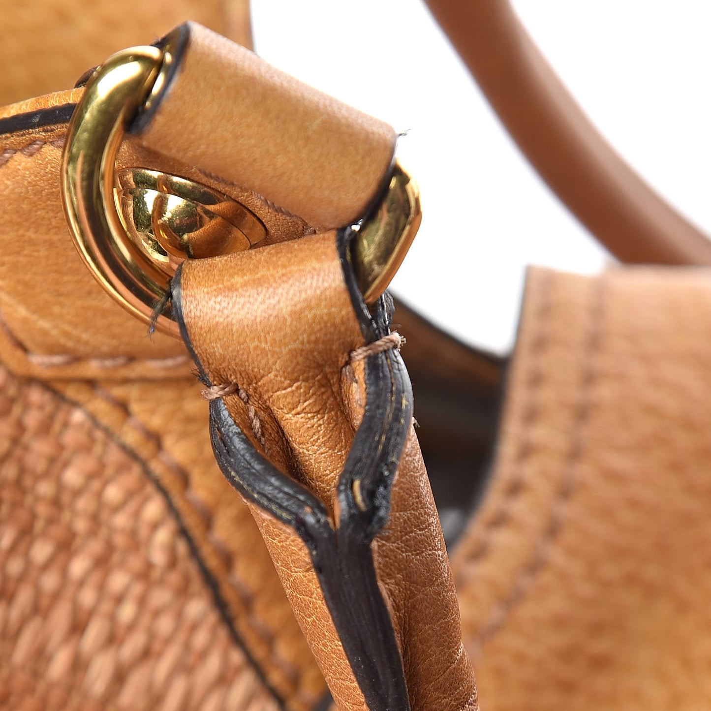 Straw Large New Pelham Shoulder Bag Tan