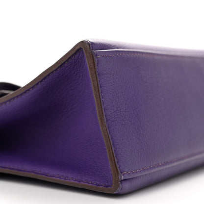 Hermes Swift Kelly Pochette Clutch Iris 10 of 12