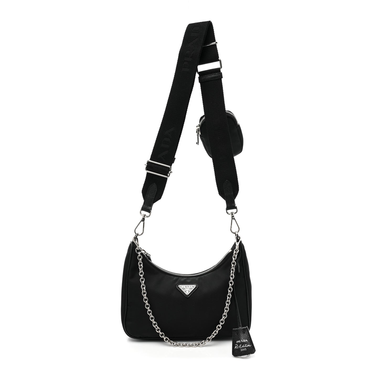 Nylon Re-Edition 2005 Shoulder Bag Black