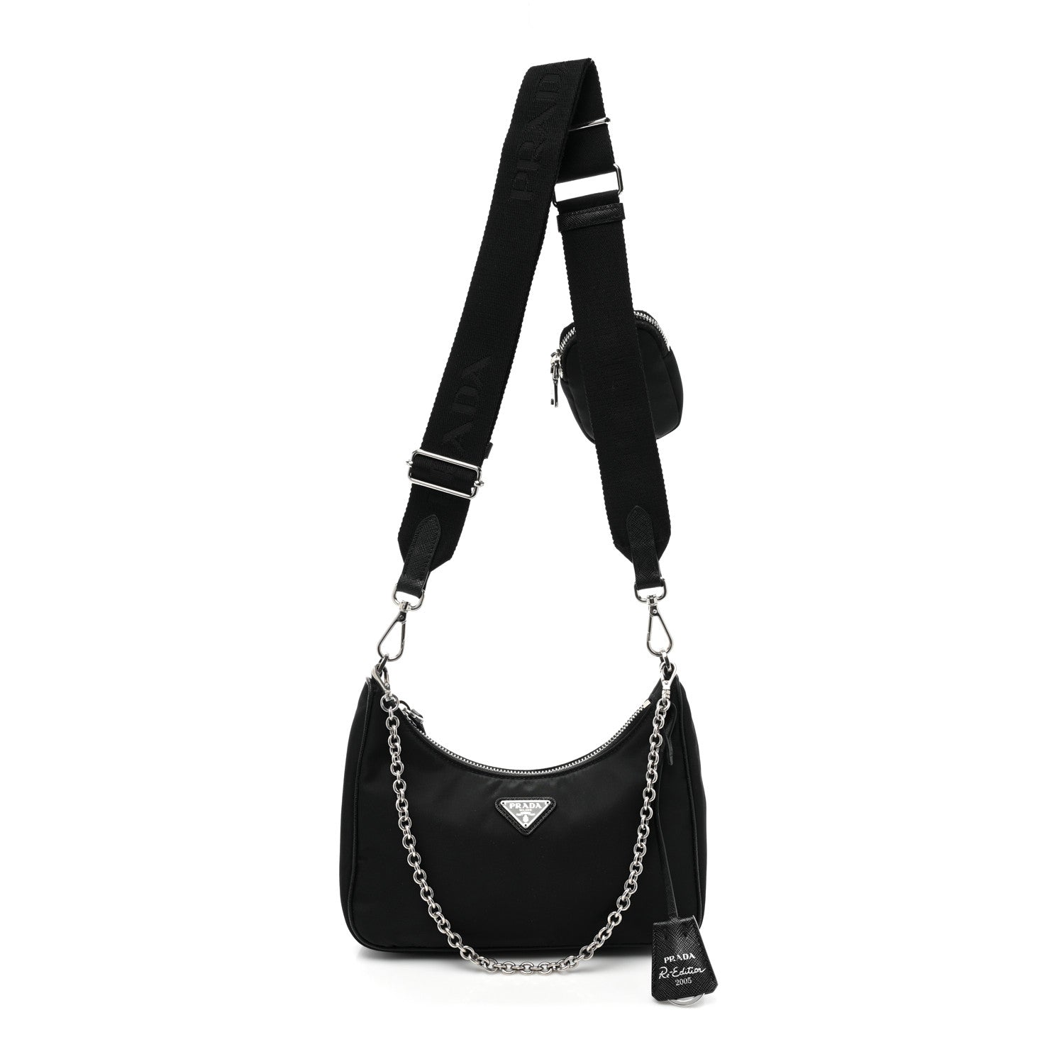 Prada Nylon Re-Edition 2005 Shoulder Bag Black 1 of 7