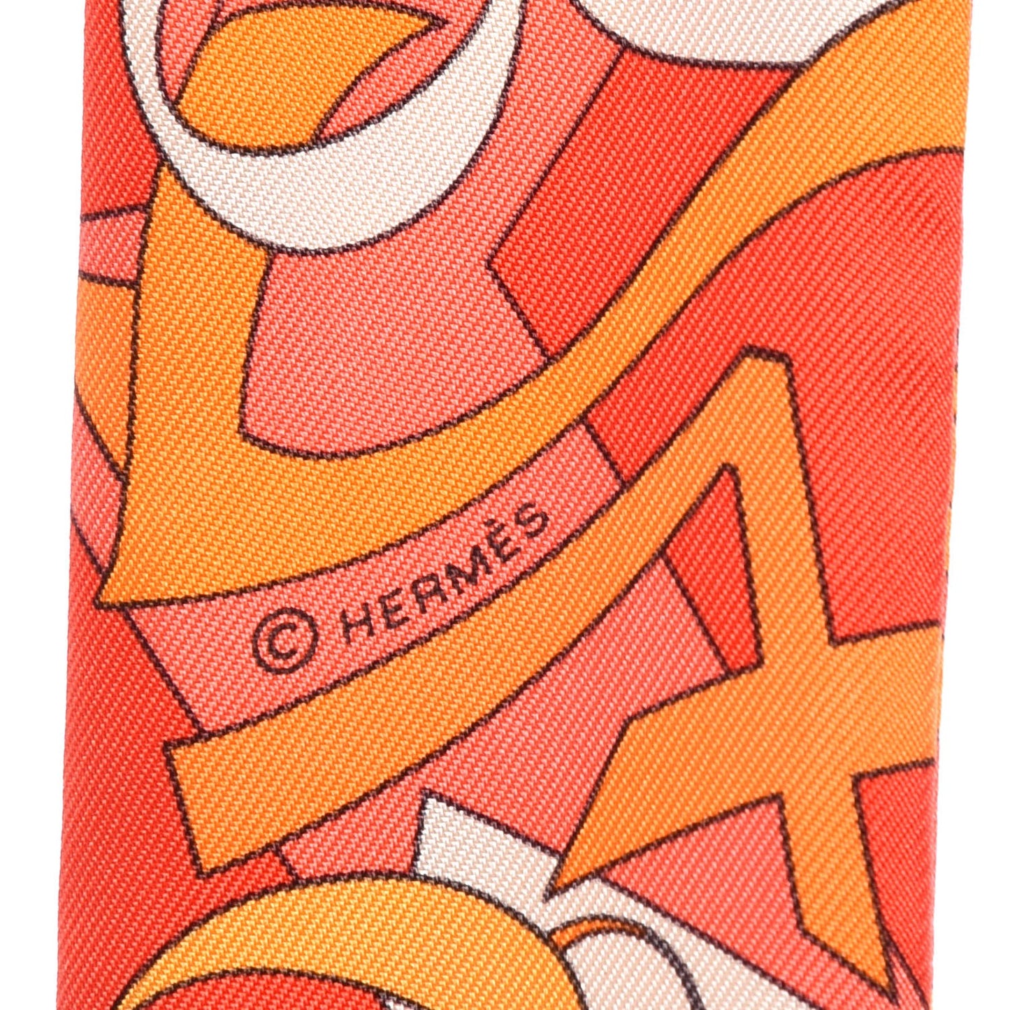 Silk Le Nombre D'Or Twilly Orange Corail Jaune D'or