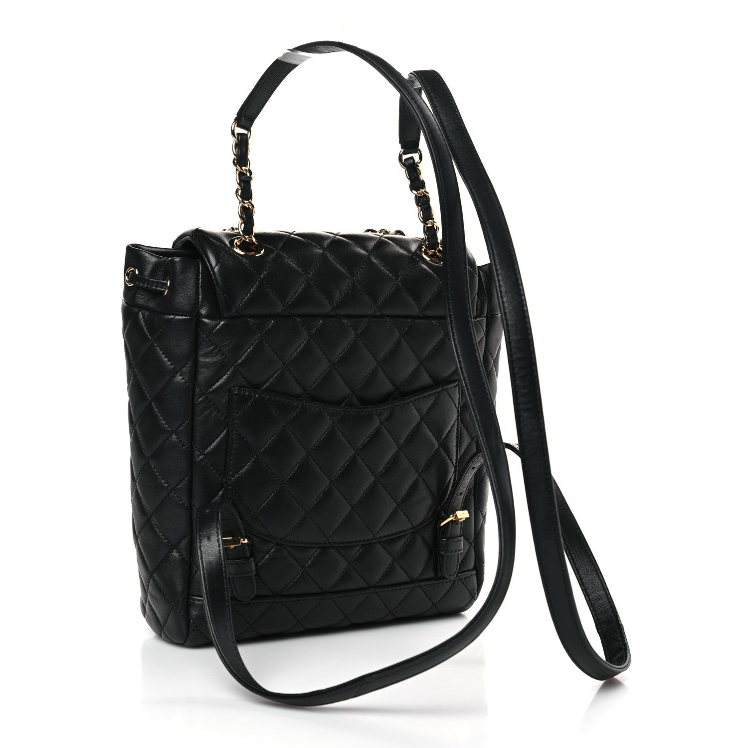 Chanel Lambskin Quilted Small Urban Spirit Backpack Black 3 of 10