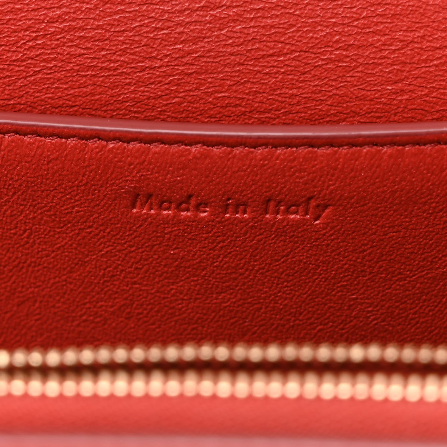 Celine Shiny Smooth Calfskin Medium Frame Shoulder Bag Red Tan 7 of 13