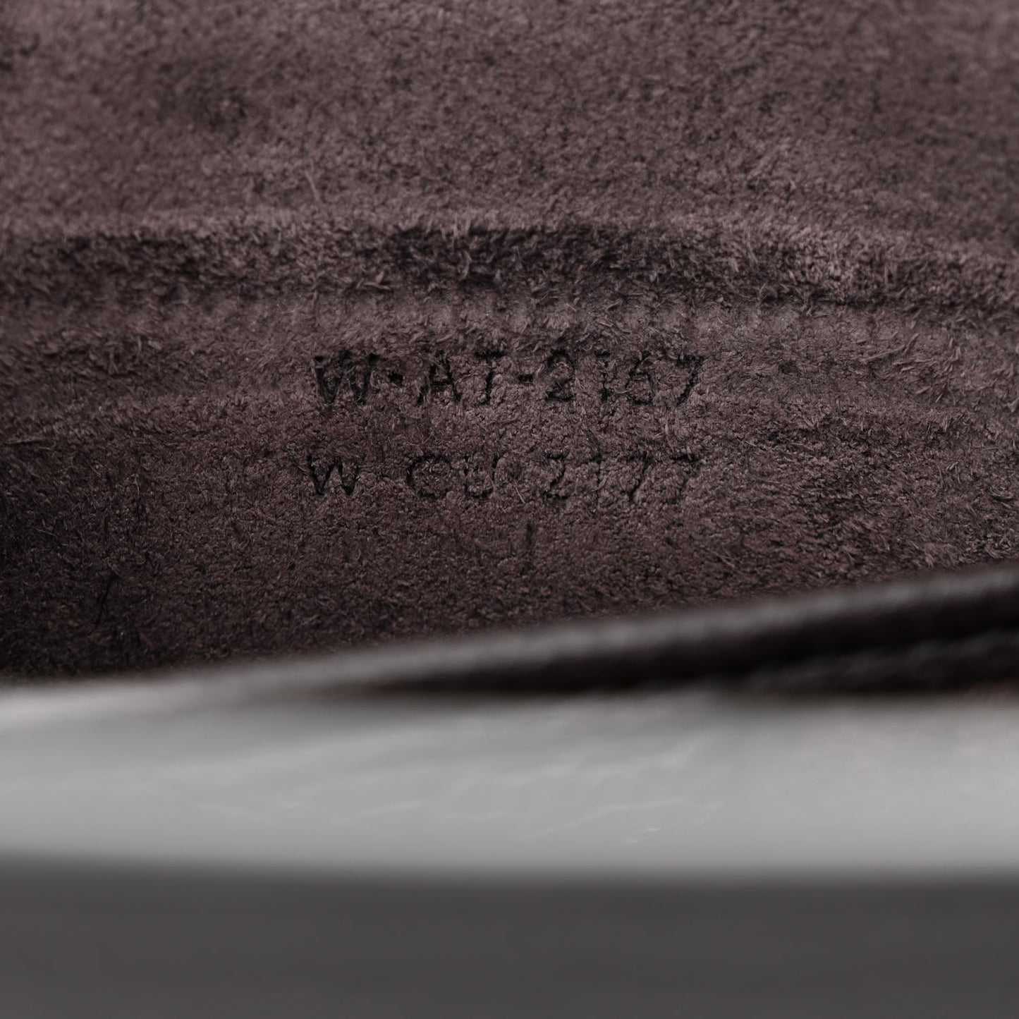 Drummed Calfskin Nano Luggage Liquorice