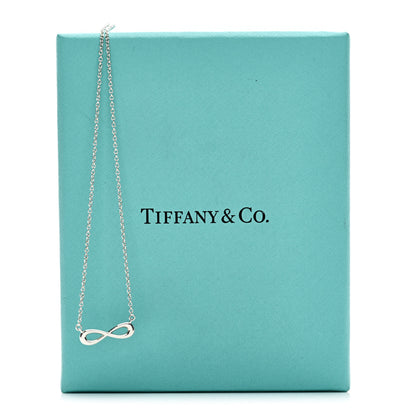 Tiffany Sterling Silver Mini Infinity Pendant Necklace 5 of 5
