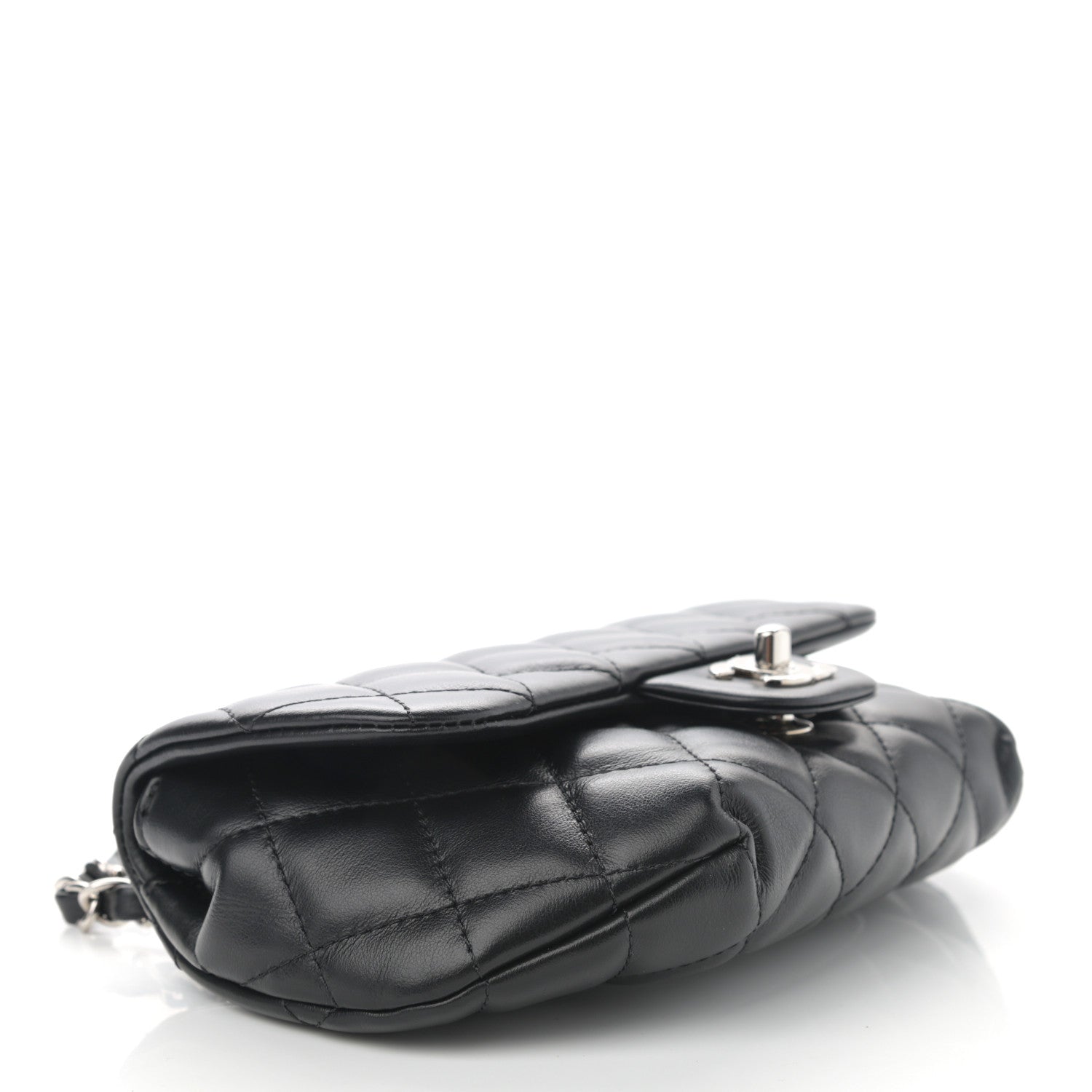Chanel Calfskin Quilted CC Uniform Flap Belt Bag Black 4 of 10