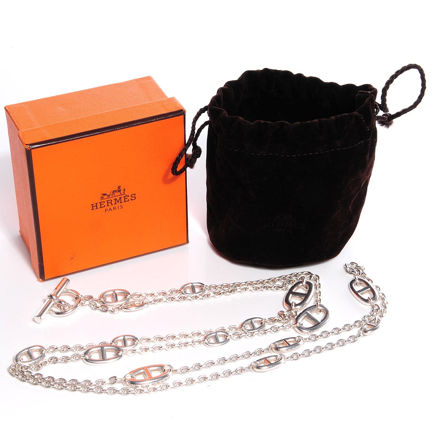 Hermes Sterling Silver Farandole Necklace 120 6 of 6