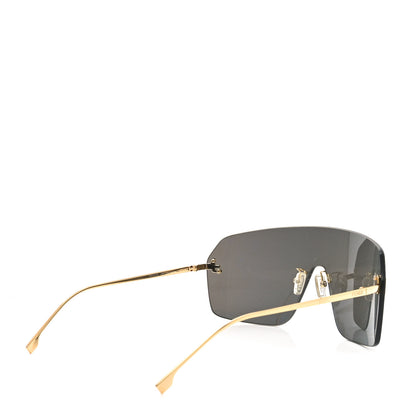 Fendi Metal Crystal Fendi First Shield Sunglasses FE4121US Gold 4 of 7