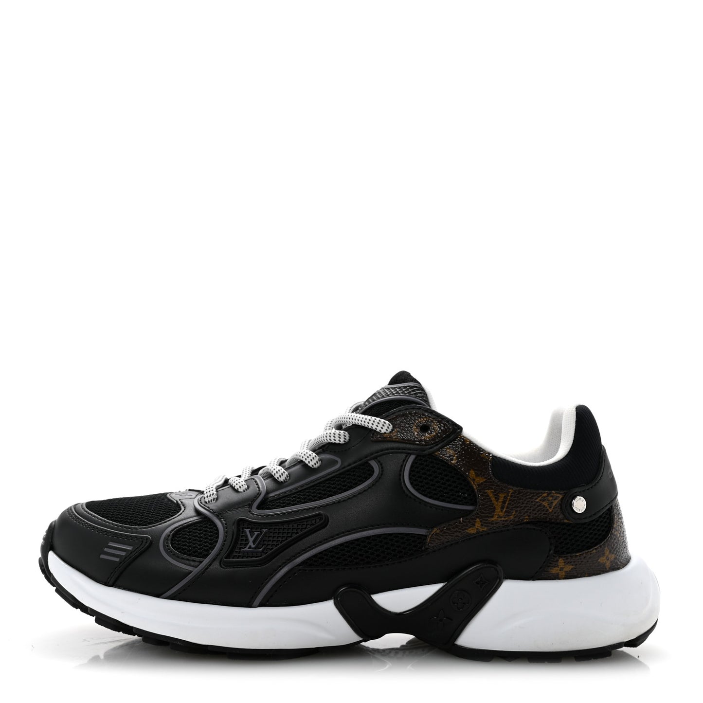 Mesh Monogram LV Olympia Sneakers 37 Black