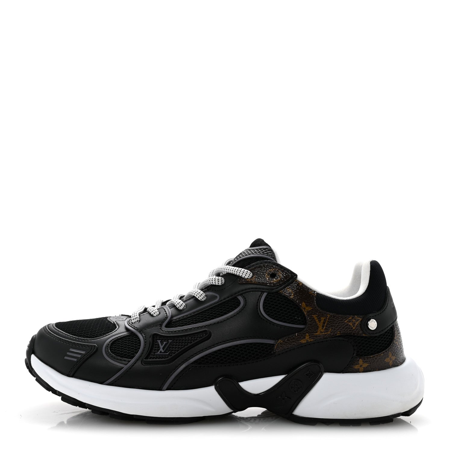 Louis Vuitton Mesh Monogram LV Olympia Sneakers 37 Black 1 of 13