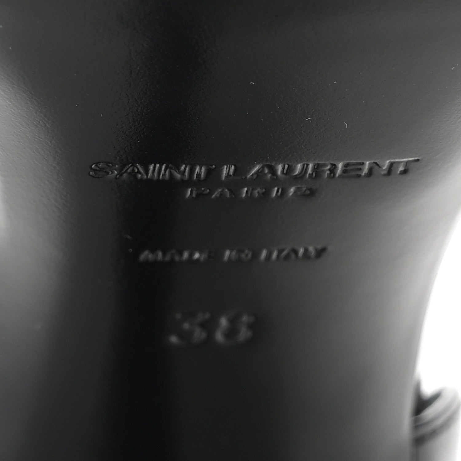 Saint Laurent Vernice Chiffon Opyum 110 Sandals 38 Black 7 of 10