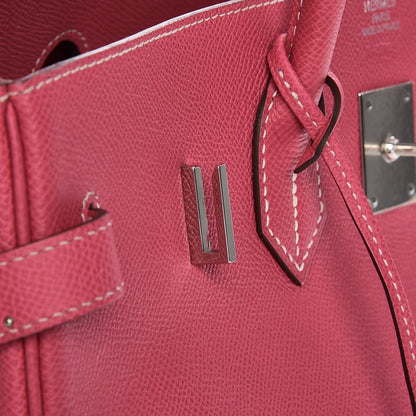 Hermes Epsom Candy Birkin 35 Rose Tyrien Rubis 18 of 41