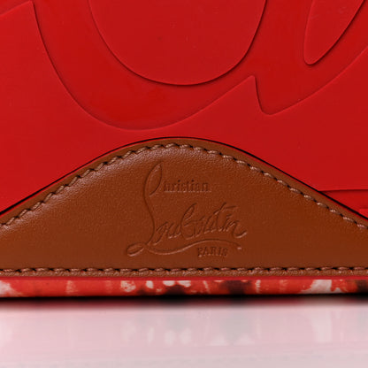 Christian Louboutin Calfskin Empire Bazin Spikes East West Cabata Tote Multi 7 of 16