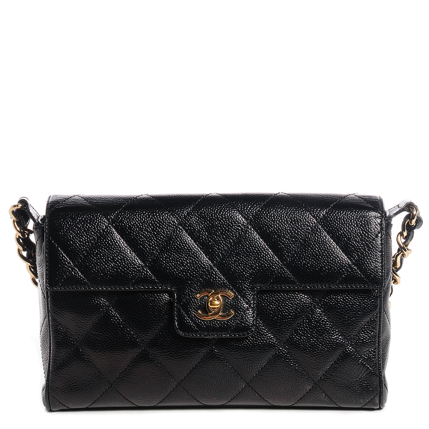 Chanel Caviar Quilted Medium Single Flap Black 1 of 8