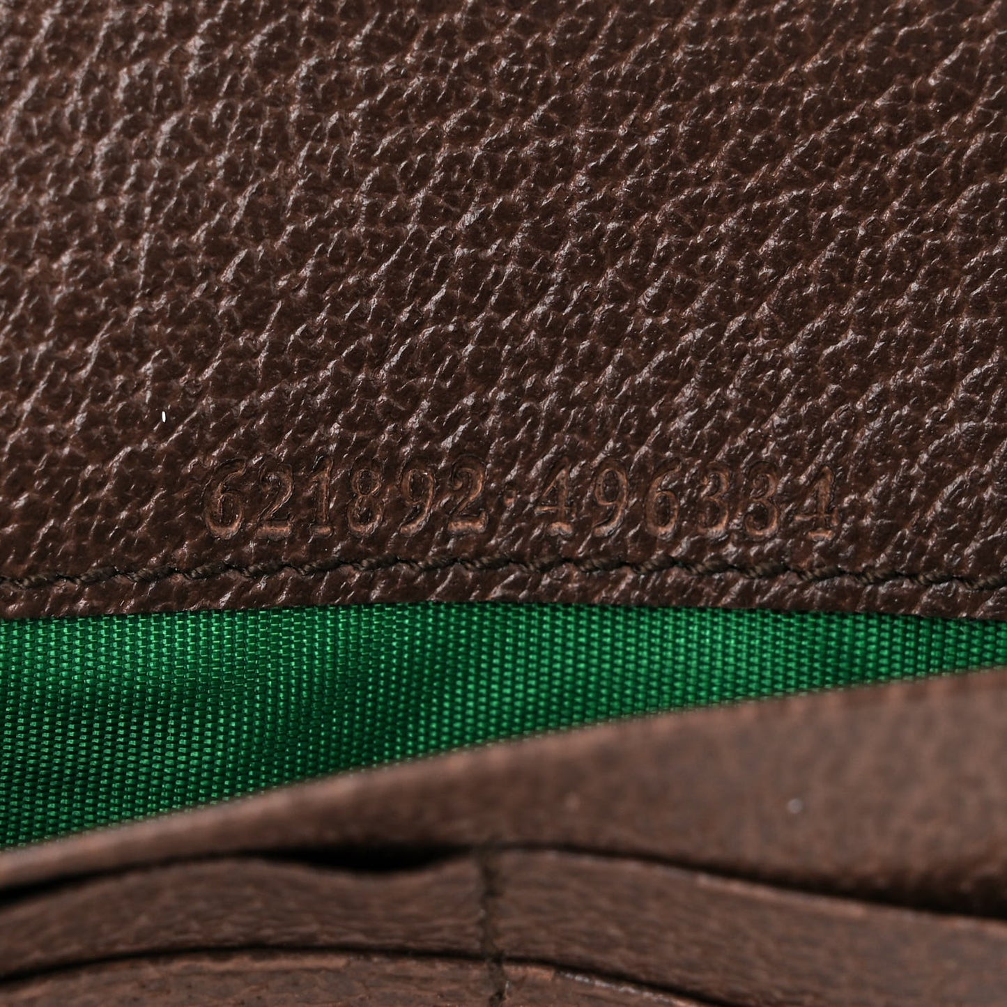 X ADIDAS Monogram Trefoil Embossed Wallet On Chain Brown