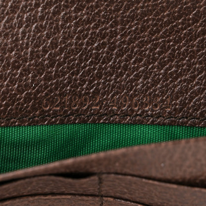 Gucci X ADIDAS Monogram Trefoil Embossed Wallet On Chain Brown 6 of 10