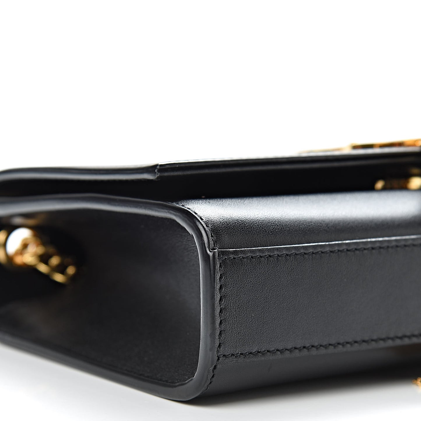 Calfskin Small Classic Monogram Kate Tassel Satchel Black