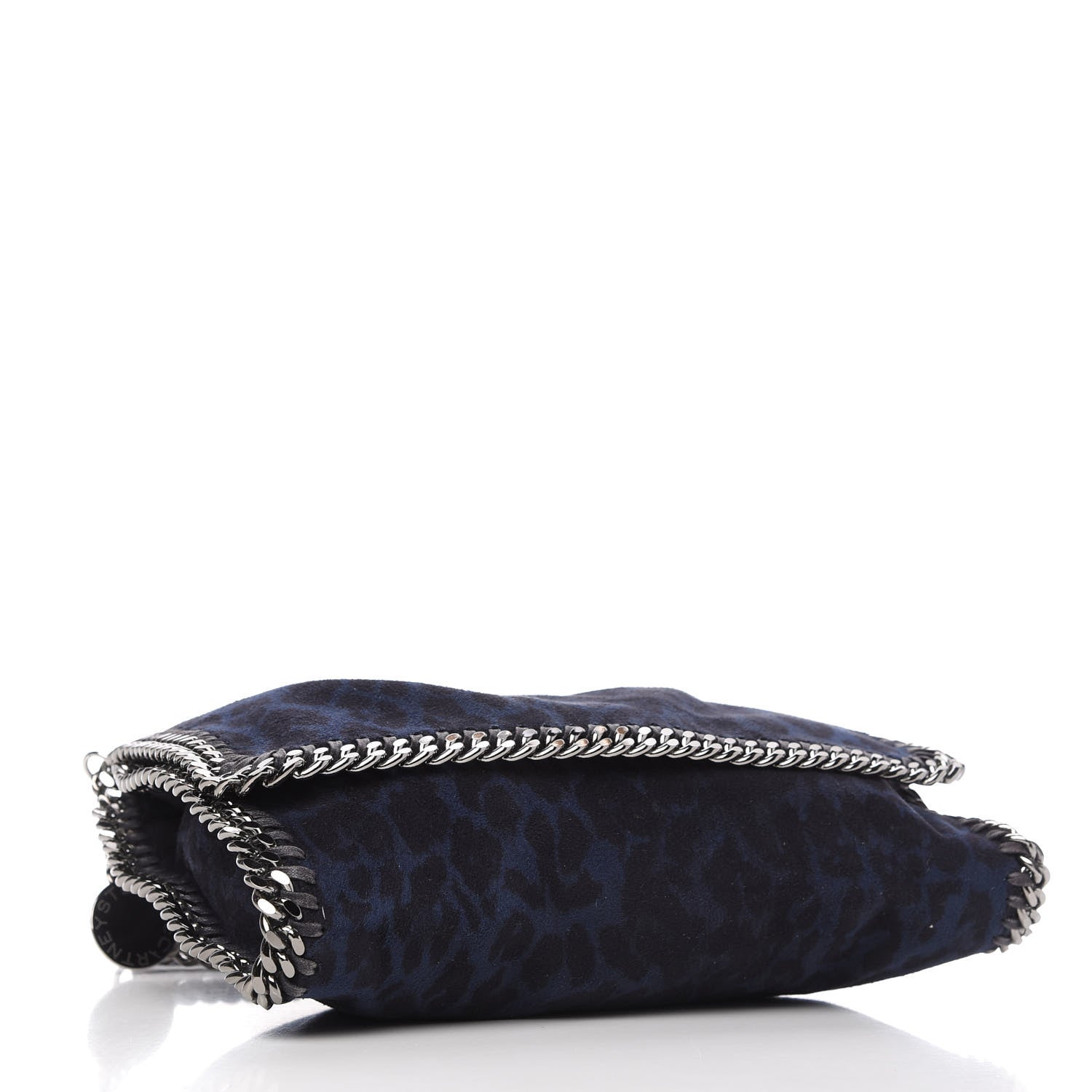 Stella McCartney Shaggy Deer Leopard Print Falabella Messenger Blue 4 of 8