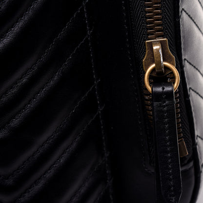Gucci Calfskin Matelasse GG Marmont Day Backpack Black 12 of 15