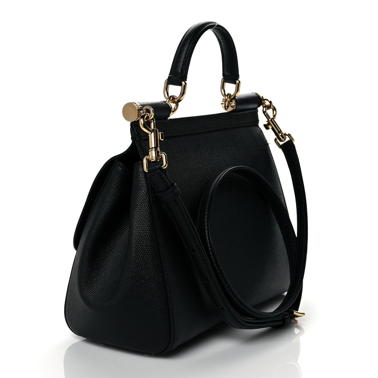 Dauphine Medium Miss Sicily Satchel Black