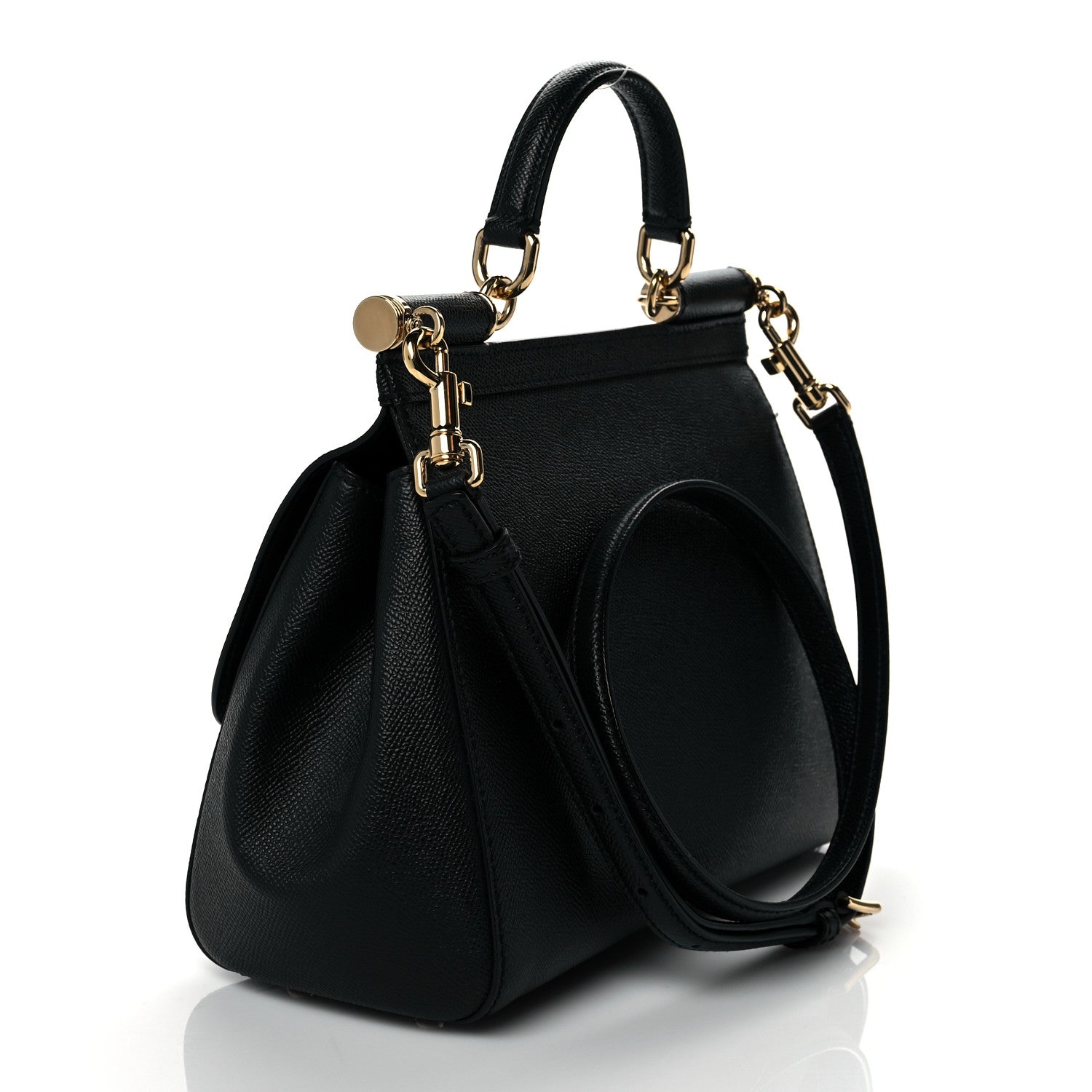 Dolce & Gabbana Dauphine Medium Miss Sicily Satchel Black 4 of 10