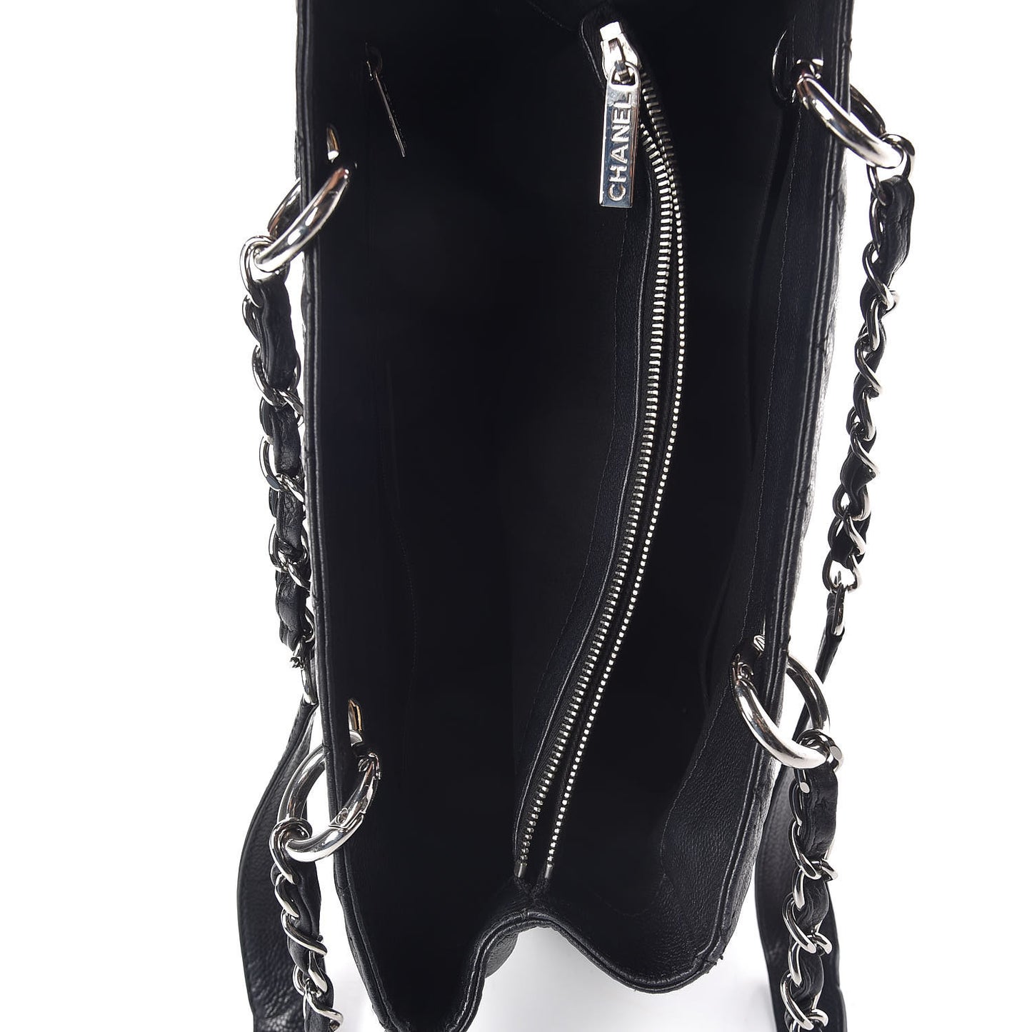 Caviar Quilted Grand Shopping Tote GST Black