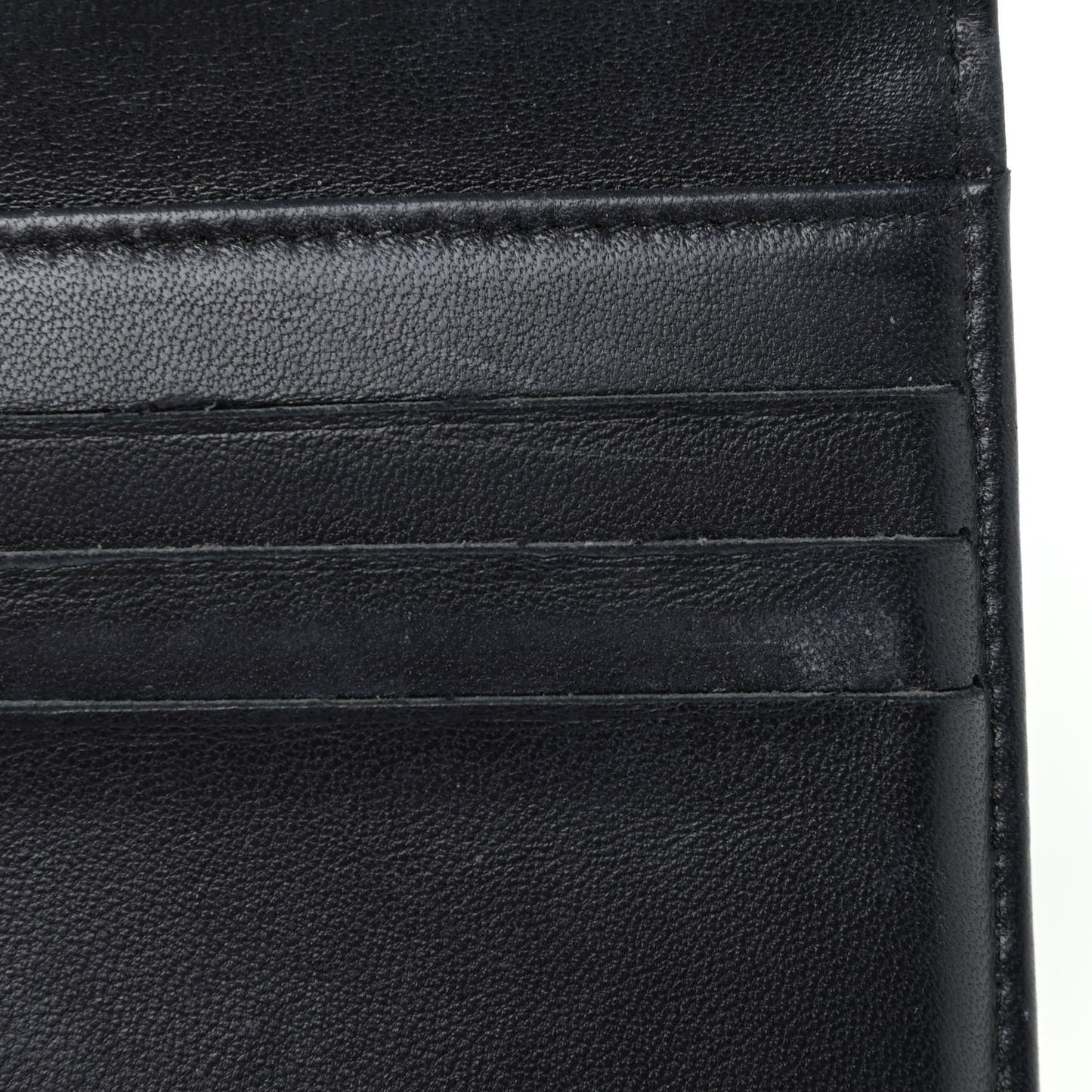 Lambskin Quilted Compact Boy Wallet Black