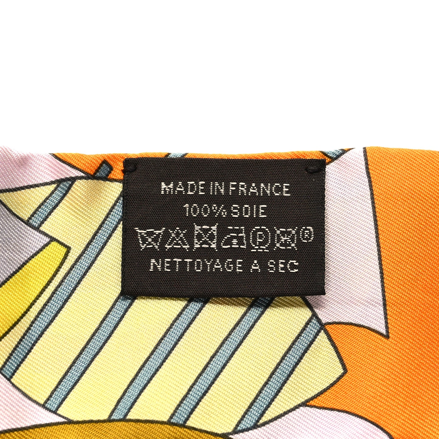 Silk Les Murmures de la Foret Twilly Orange Jaune Vif Vert