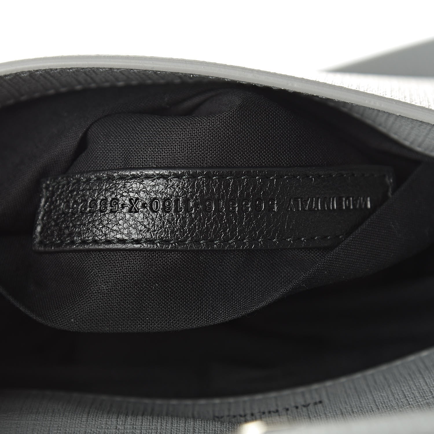 Balenciaga Squared Calfskin Logo Shopping Envelope Clutch Balenciaga Grey 7 of 9