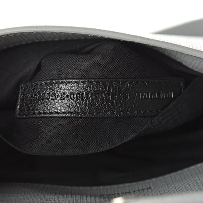 Balenciaga Squared Calfskin Logo Shopping Envelope Clutch Balenciaga Grey 7 of 9
