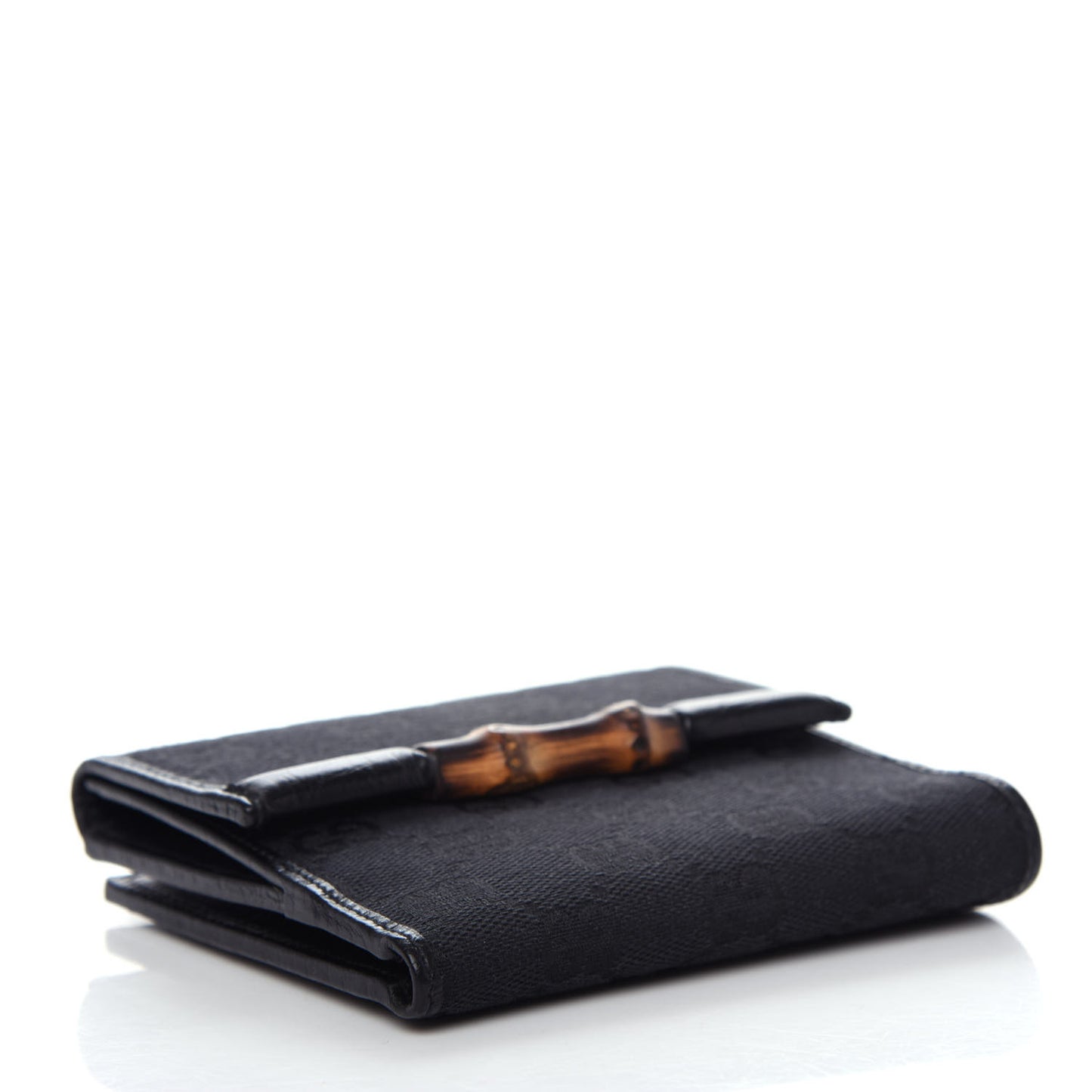 Monogram Bamboo Bar French Wallet Black
