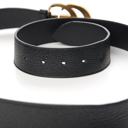 Gucci Textured Calfskin Double G 40mm Belt 115 46 Black 5 of 6
