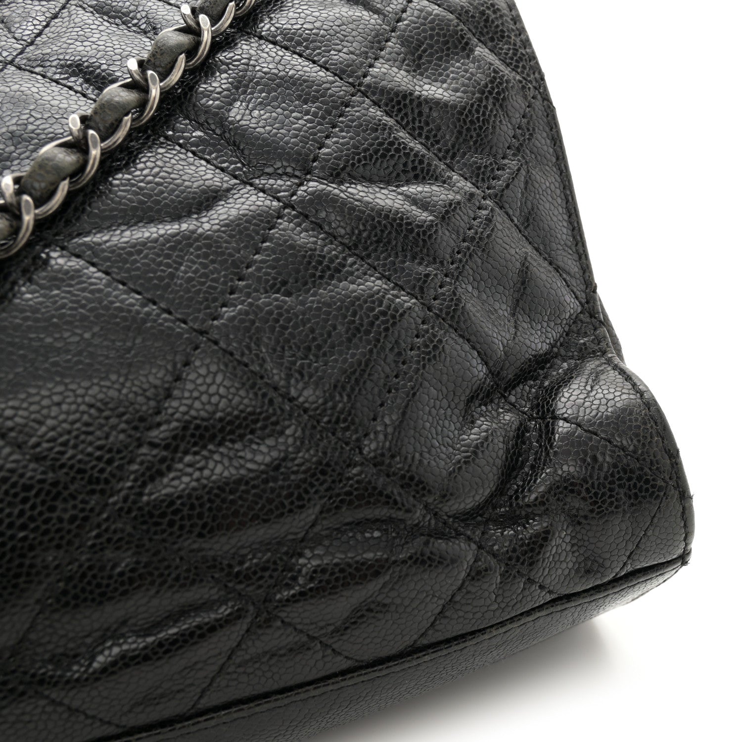 Chanel Crumpled Grained Calfskin Jumbo CC Crave Flap Dark Brown 12 of 15
