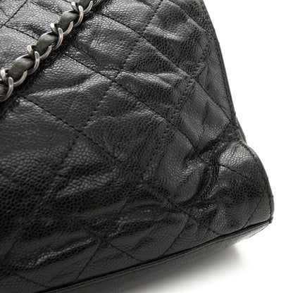 Chanel Crumpled Grained Calfskin Jumbo CC Crave Flap Dark Brown 12 of 15
