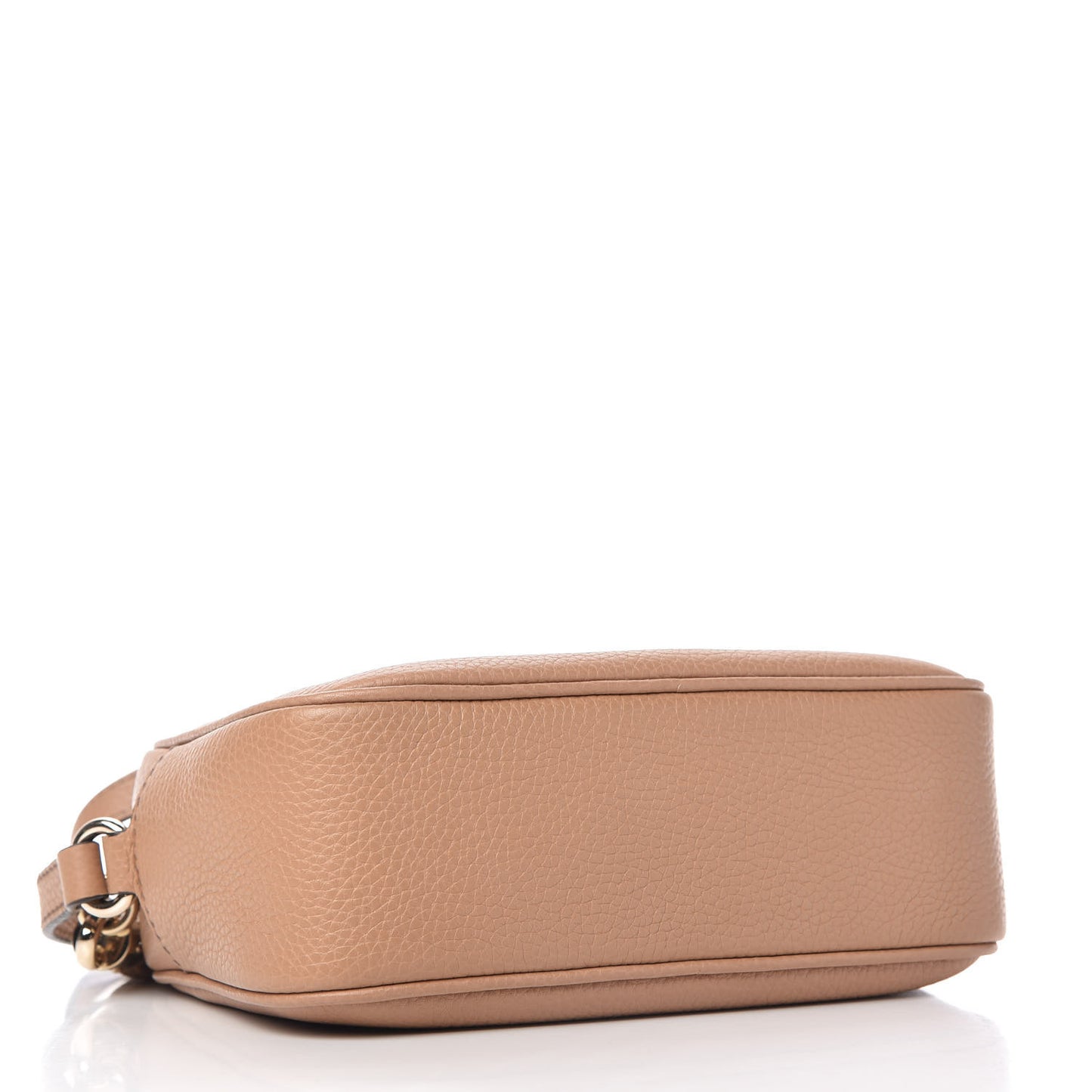 Pebbled Calfskin Small Soho Disco Bag Rose Beige