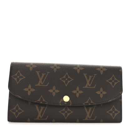 Louis Vuitton Monogram Emilie Wallet Rose Ballerine 1 of 7