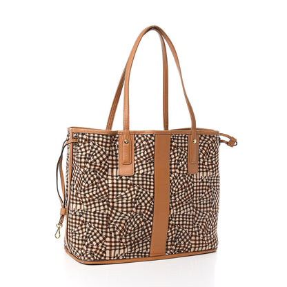 MCM Visetos Medium Liz Reversible Shopper Tote Cognac 7 of 15