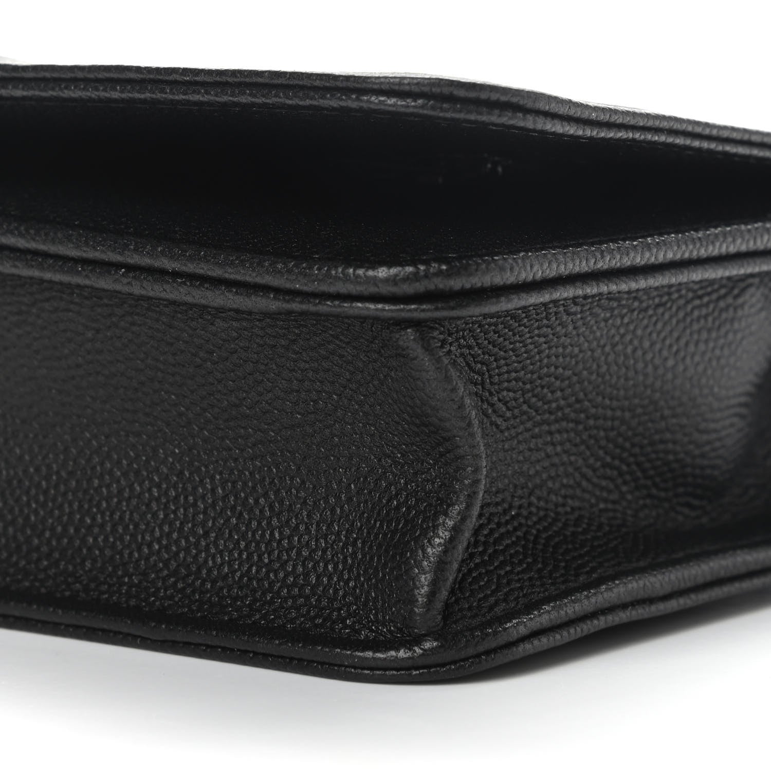 Chanel Caviar Quilted Boy Wallet On Chain WOC So Black 11 of 11