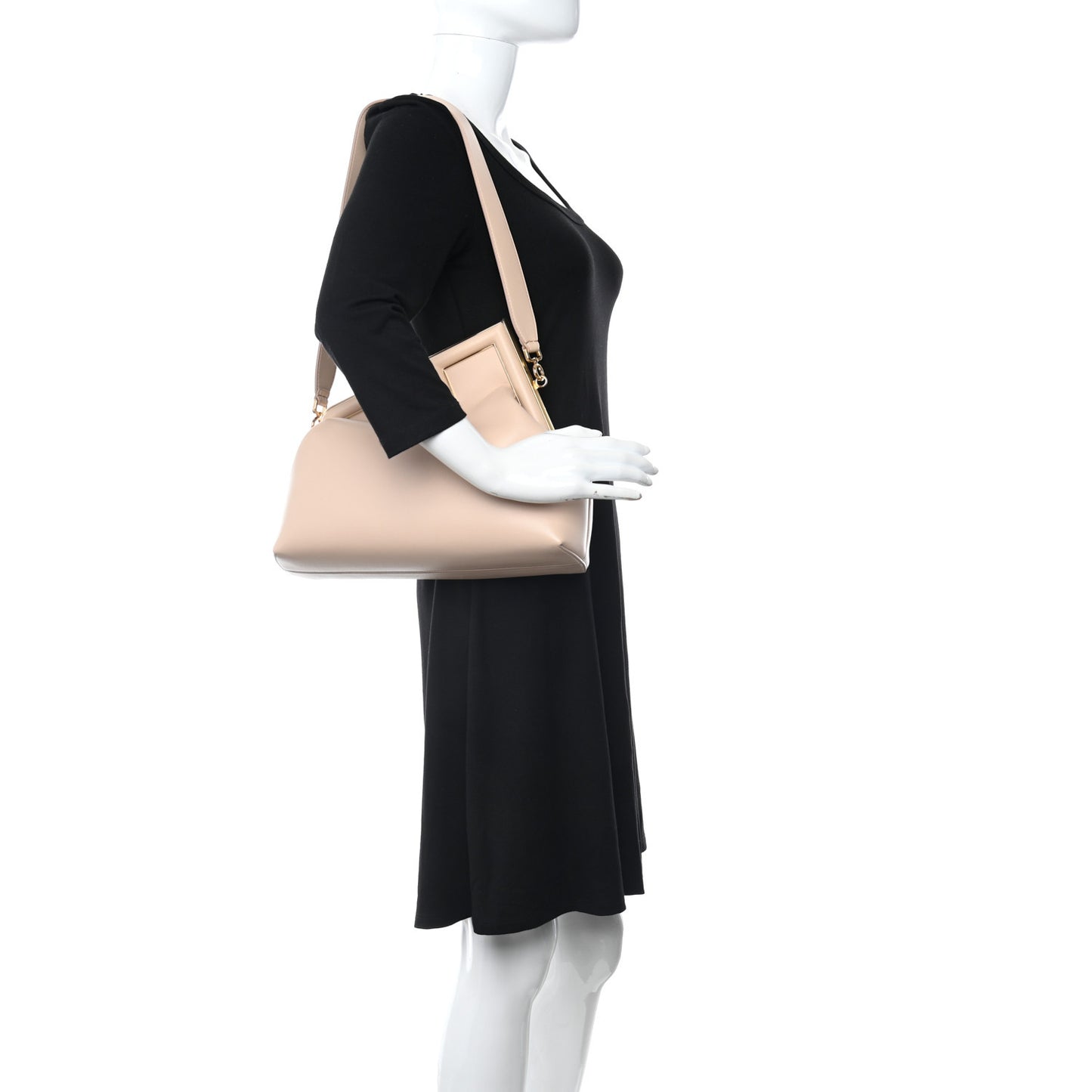 Shiny Nappa Medium Fendi First Poudre