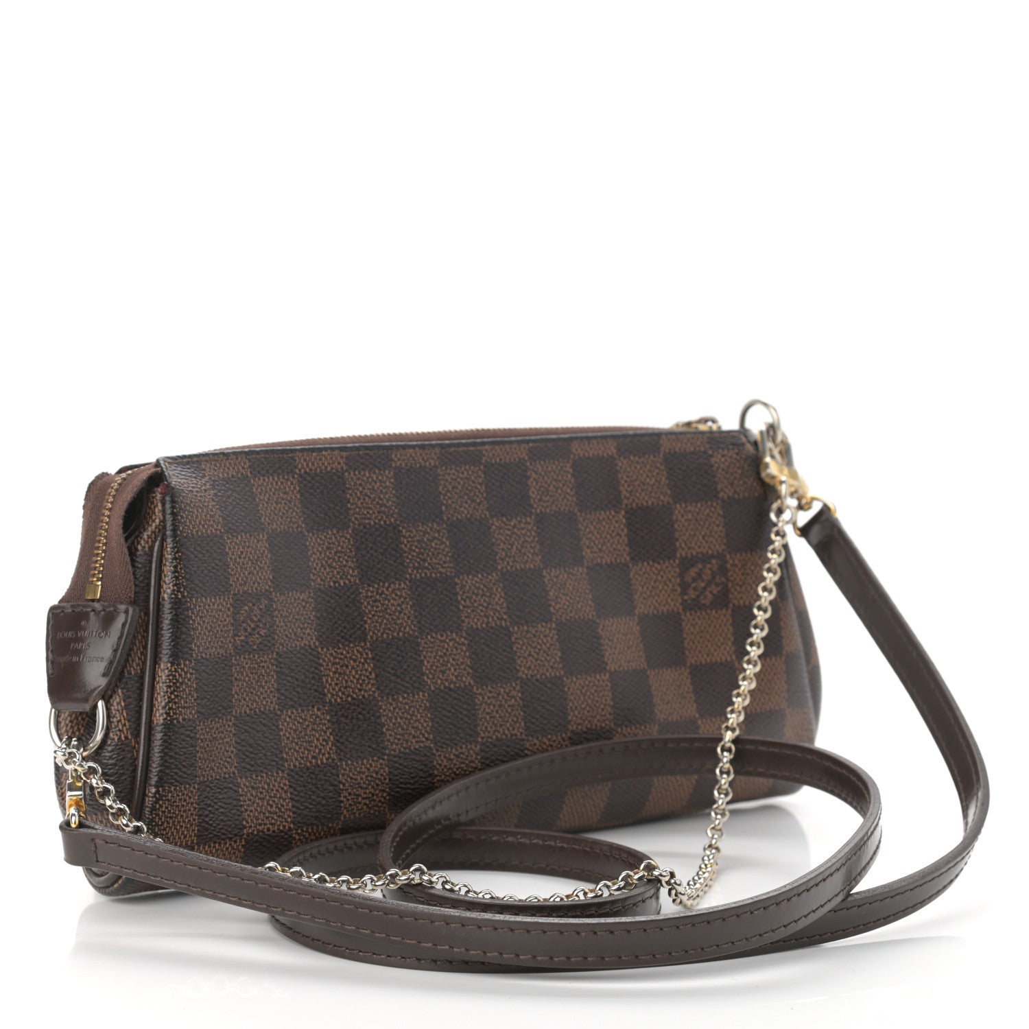 Louis Vuitton Damier Ebene Eva Clutch 3 of 13