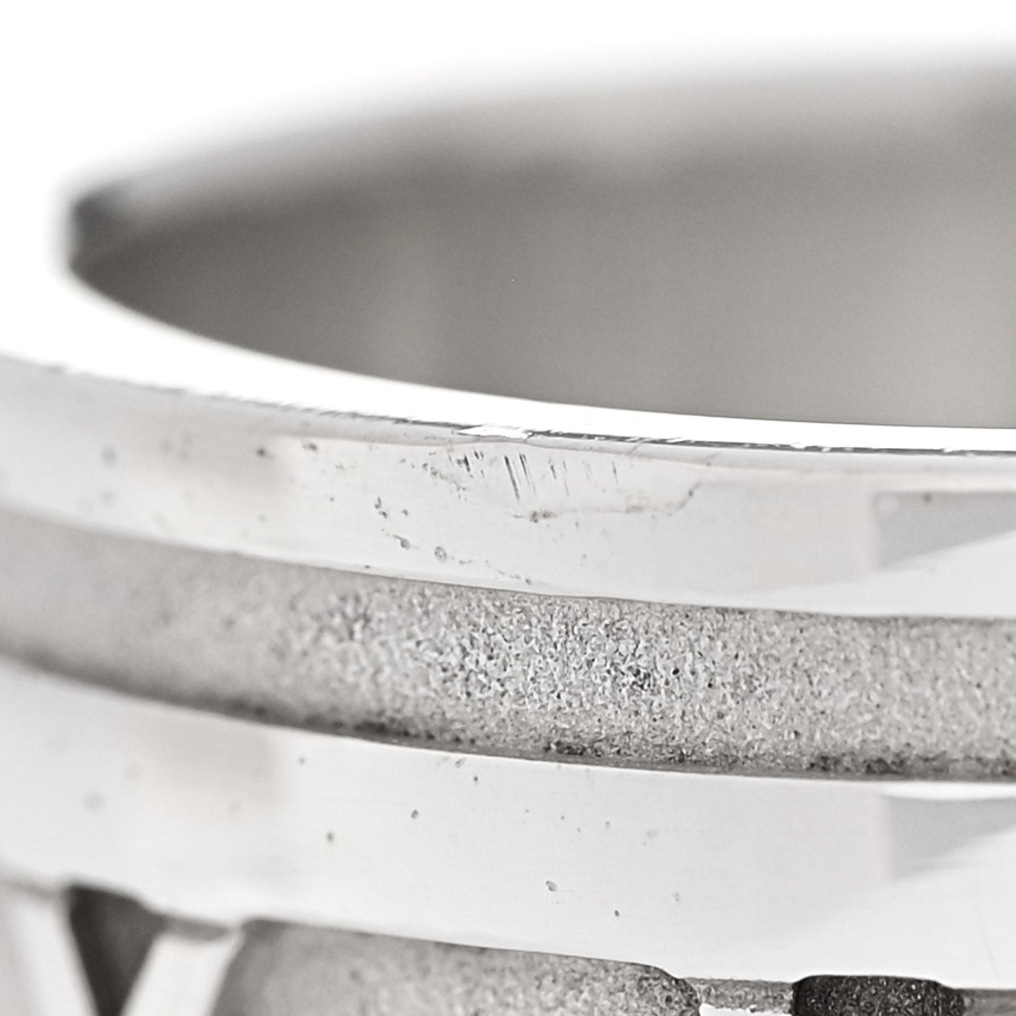 Sterling Silver 12mm Atlas Band Ring 53 6.5